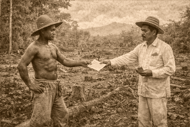 Sale of the Matacong area to Victor Abano