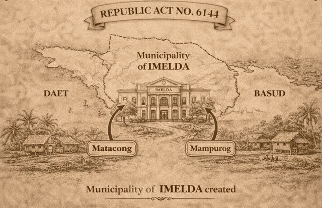 Republic Act No. 6144 creating the Municipality of Imelda